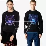 pull-over kenzo homme multicolore purple tiger filles